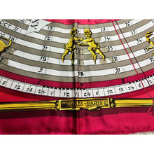 Load image into Gallery viewer, Hermes Astrology Red Gold Silk Scarf
