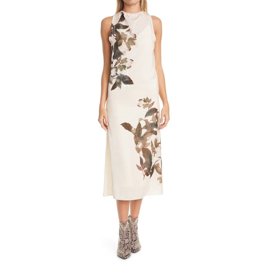 Vince Lisianthus Cowl Neck Floral Dress 14