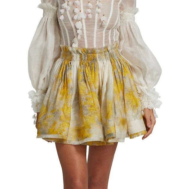 Zimmermann Wild Botanicle Wattle Flip Skirt 4