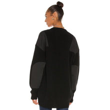 Load image into Gallery viewer, A.L.C. Smith Patch Lambswool Black Cardigan Sweater Medium
