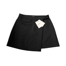 Load image into Gallery viewer, NWT Theory Snap B Wrap Black Mini Skirt 6
