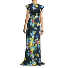 Load image into Gallery viewer, Alexis Janna Floral Maxi Wrap Dress Ruffle Front XS
