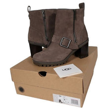 Load image into Gallery viewer, NWT UGG Fern Boots Zip Grey Suede Zip 7
