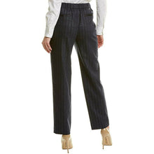 Load image into Gallery viewer, Lafayette 148 Fulton Metallic Stripe Blue Pants 3X
