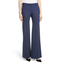 Load image into Gallery viewer, Theory Demitria 2 Sea Blue Wool Pants Tall 0
