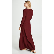 Load image into Gallery viewer, STAUD Lido Burgundy Red Cutout Long Maxi Dress 4
