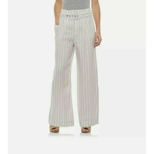 Load image into Gallery viewer, Rachel Zoe Wide Leg High Rise Linen Stripe Pants 4
