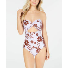 Load image into Gallery viewer, Kate Spade Strapless Purple One Piece Swimsuit Large
