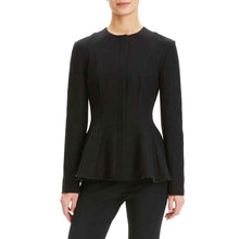 Load image into Gallery viewer, Theory Movement Canvas Tweed Black Peplum Blazer Jacket 2
