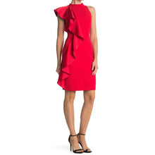 Load image into Gallery viewer, Alice + Olivia Stephanie Red Ruffle Dress 0
