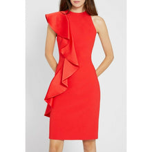 Load image into Gallery viewer, Alice + Olivia Stephanie Red Ruffle Dress 0
