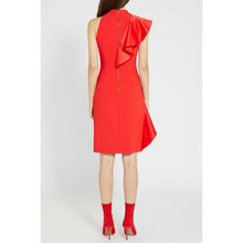 Load image into Gallery viewer, Alice + Olivia Stephanie Red Ruffle Dress 0
