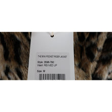 Load image into Gallery viewer, Mother Leopard Faux Fur Moto Jacket Medium
