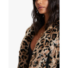 Load image into Gallery viewer, Mother Leopard Faux Fur Moto Jacket Medium
