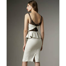 Load image into Gallery viewer, Alice + Olivia Diana Leather Peplum Dress 10
