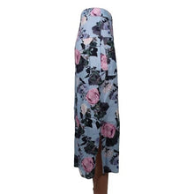 Load image into Gallery viewer, Nicholas Blue Floral Button Linen Skirt 0
