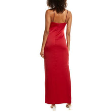 Load image into Gallery viewer, Laundry by Shelli Segal Red Jewel Strap Satin Gown 12
