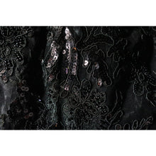 Load image into Gallery viewer, Alice + Olivia Tulle Sequined Lace Maxi Skirt in Black 4
