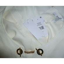 Load image into Gallery viewer, Derek Lam Top Grommet Ivory Tiered Shirt Silk Blend
