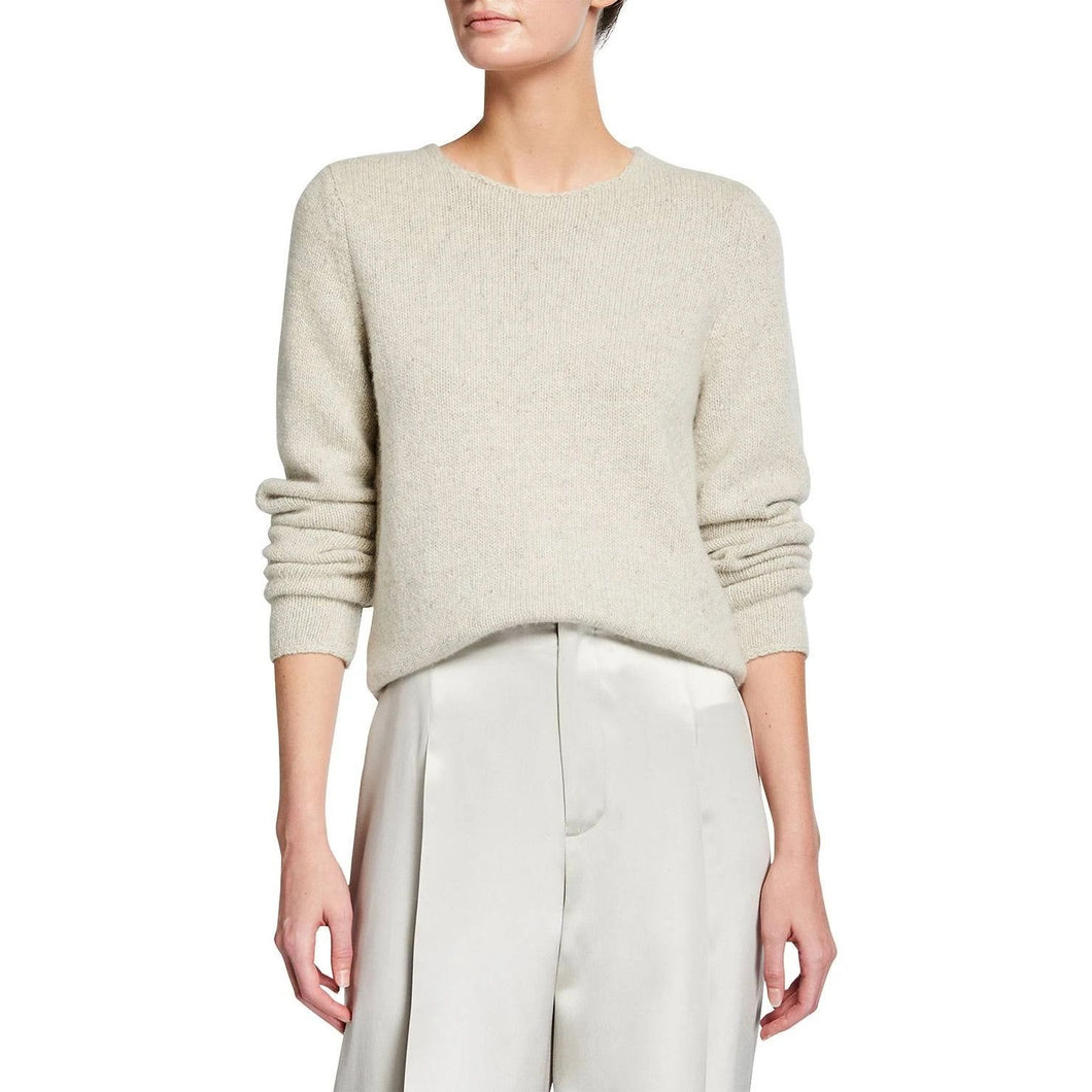 Vince Cashmere Donegal Pullover Sweater in Buttermilk XL