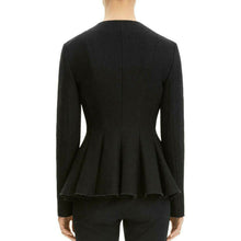 Load image into Gallery viewer, Theory Movement Black Peplum Blazer Jacket 12
