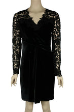 Load image into Gallery viewer, Elie Tahari Blakely Black Velvet Dress 4
