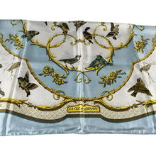 Load image into Gallery viewer, Rare Hermes Silk Scarf Heron Key Fields Birds Vintage 1965 Like New Condition
