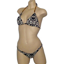 Load image into Gallery viewer, Letarte Bikini Swimsuit Gold Embellishments Medium
