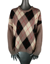 Load image into Gallery viewer, The Great Argyle Crew Alpaca Brown Sweater 2 Medium
