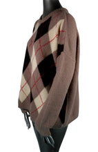 Load image into Gallery viewer, The Great Argyle Crew Alpaca Brown Sweater 2 Medium
