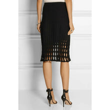 Load image into Gallery viewer, Derek Lam Black Cutout Black Skirt Small
