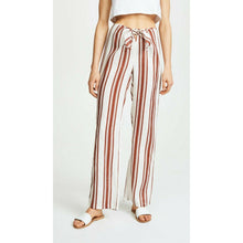 Load image into Gallery viewer, Tory Burch Kellen Printed Linen Stripe Pants Large
