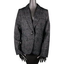 Load image into Gallery viewer, Veronica Beard Black Tweed Cutaway Dickey Blazer Jacket 10
