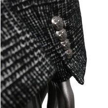 Load image into Gallery viewer, Veronica Beard Black Tweed Cutaway Dickey Blazer Jacket 10
